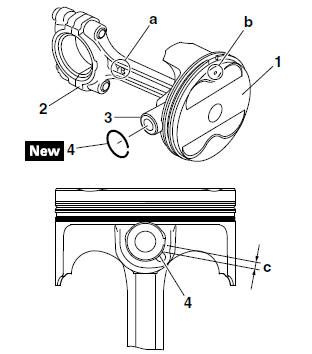 Installing the connecting rod and piston