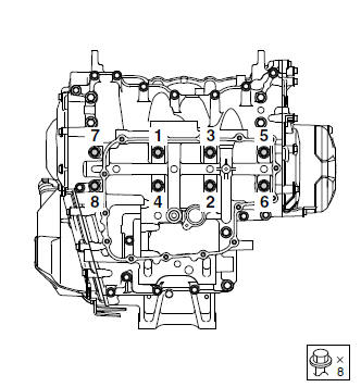 Assembling the crankcase