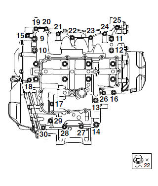 Assembling the crankcase