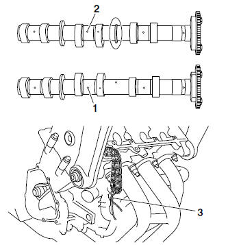 Removing the camshafts