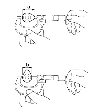 Checking the camshafts