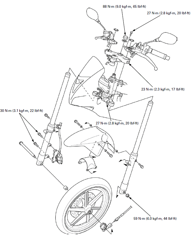 Front Wheel/Suspension/Steering